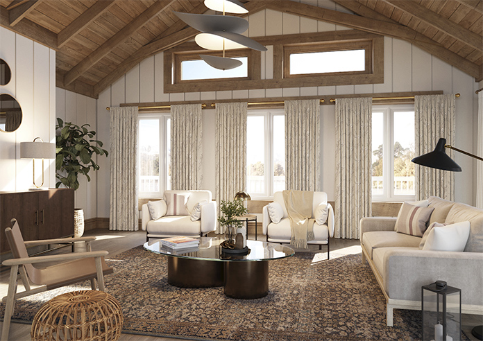 Laura Ashley Pussy Willow, Natural - Made to Measure Curtains - Image 7